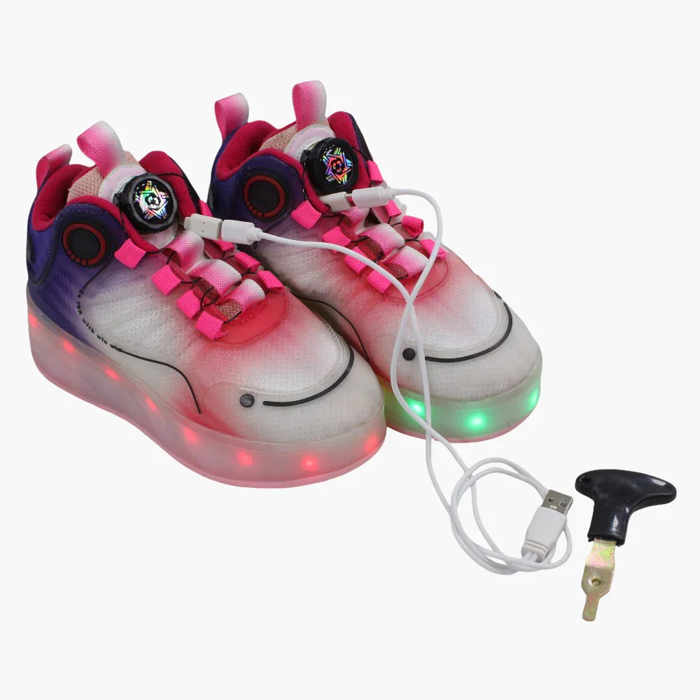 RZ1 LED Flash Light Sneaker with Wheels & USB Charging