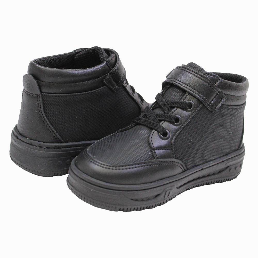 Unisex Leather Sneakers - Black