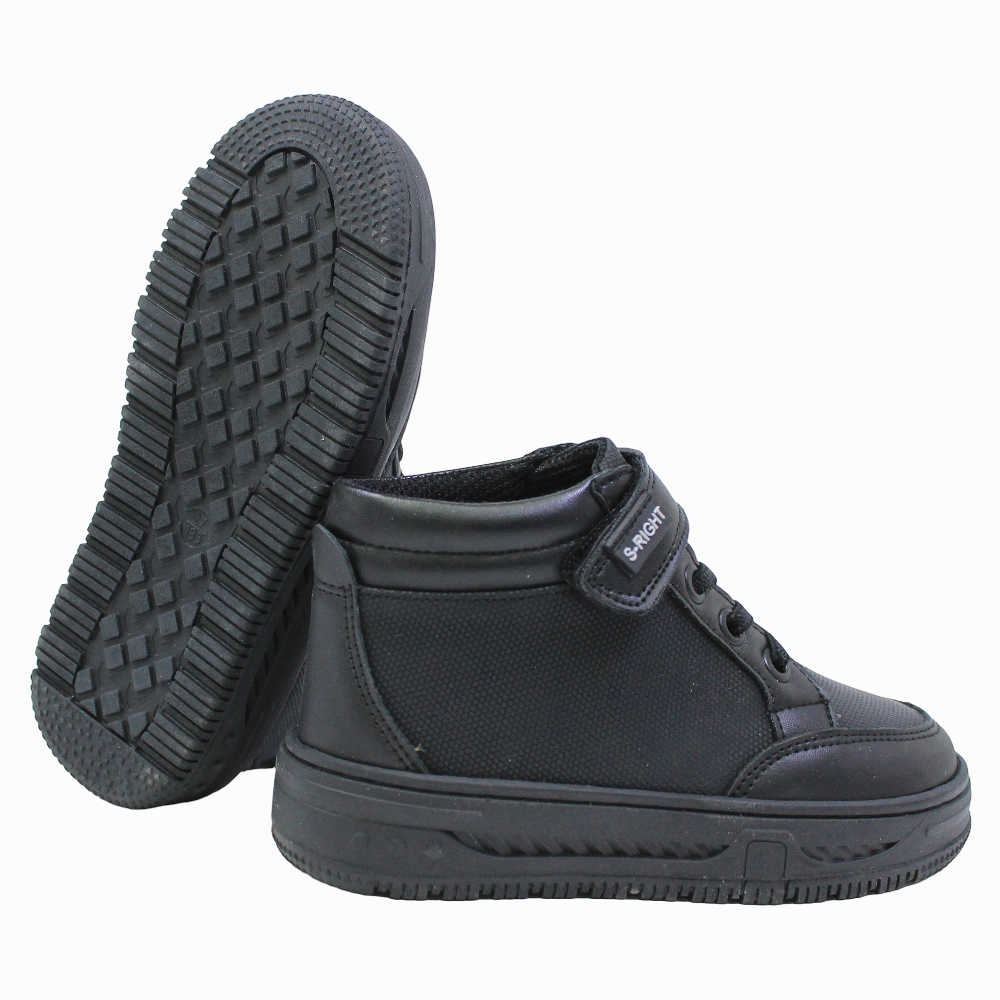 Unisex Leather Sneakers - Black
