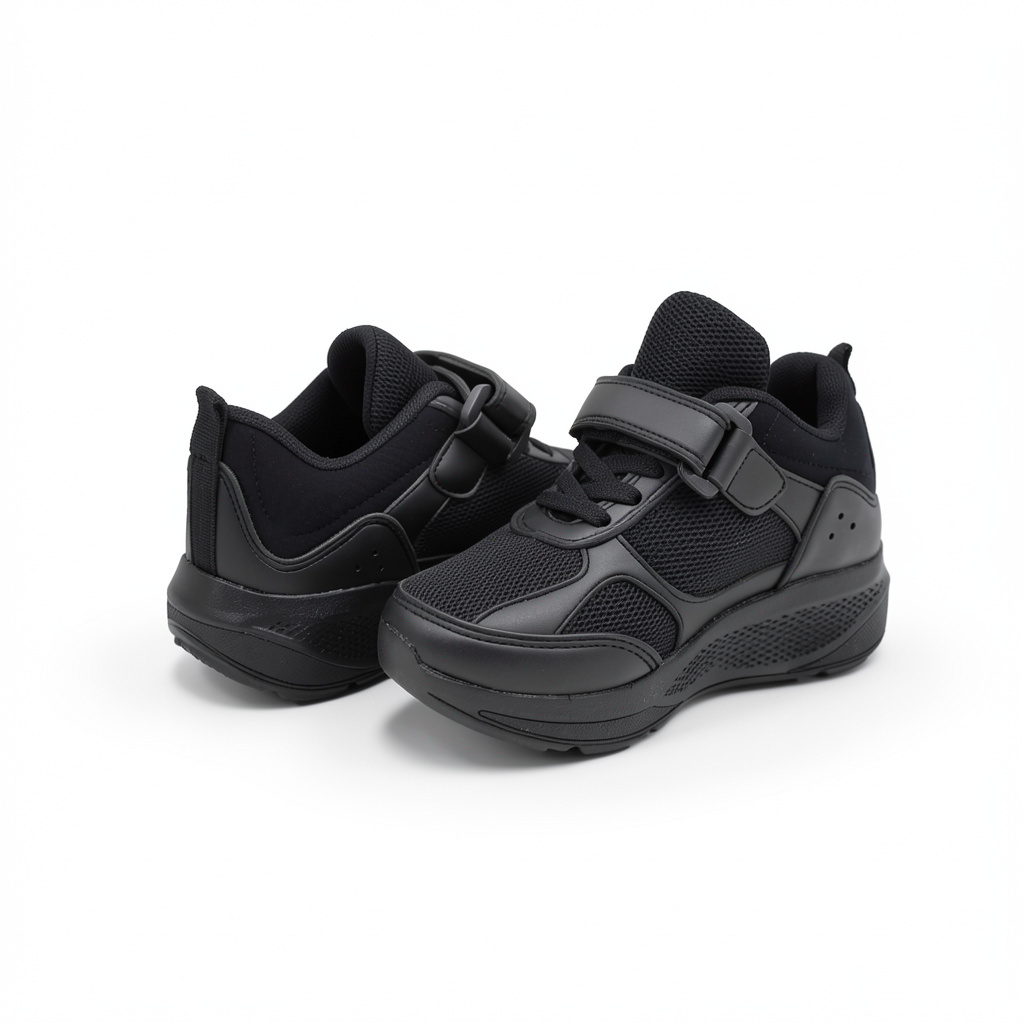 Unisex Kids Sneakers – Black