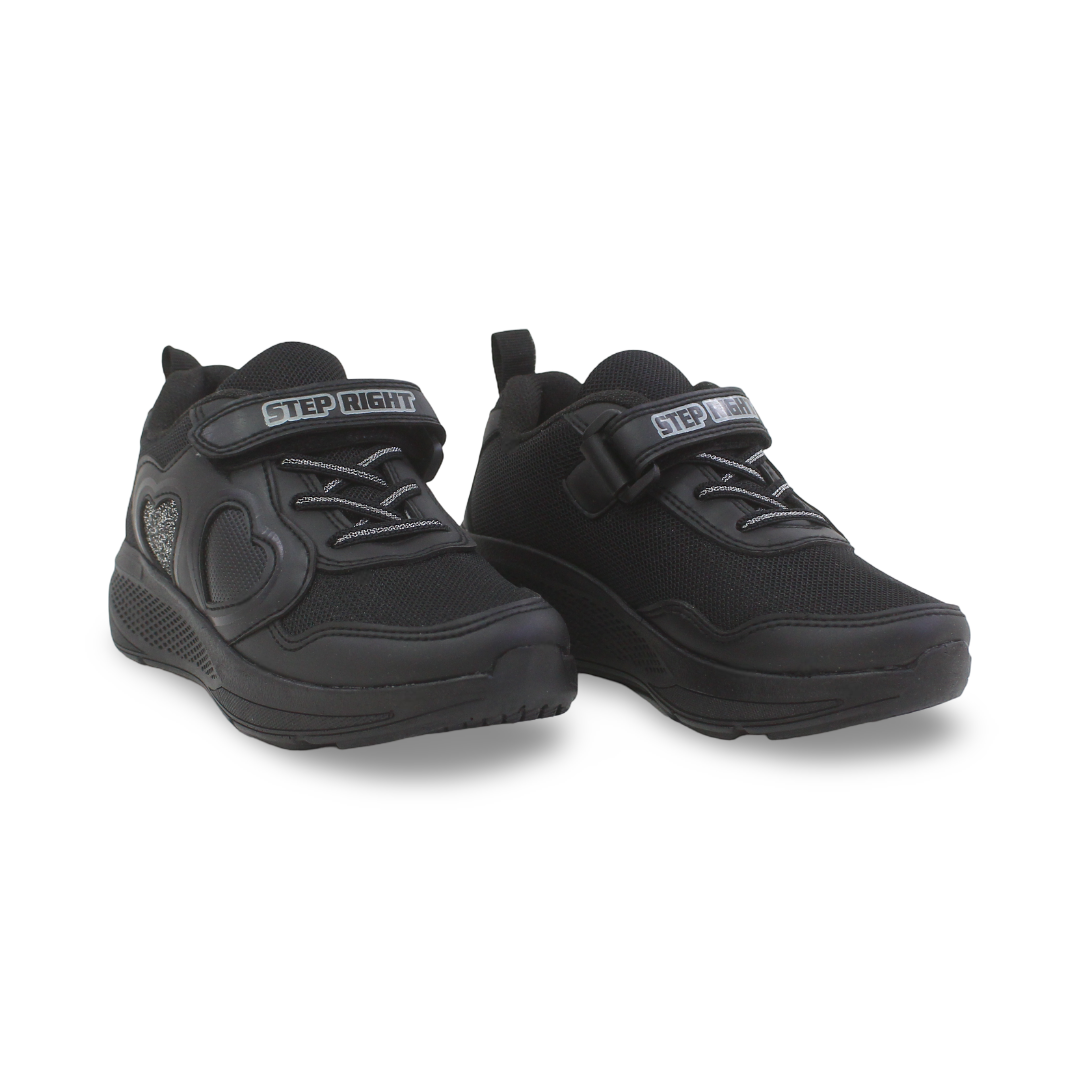 Unisex Kids Sneakers – Black - Clothing - step right