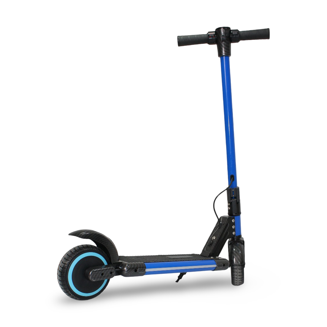 Children's Electric Scooter with LED Lights – Blue
