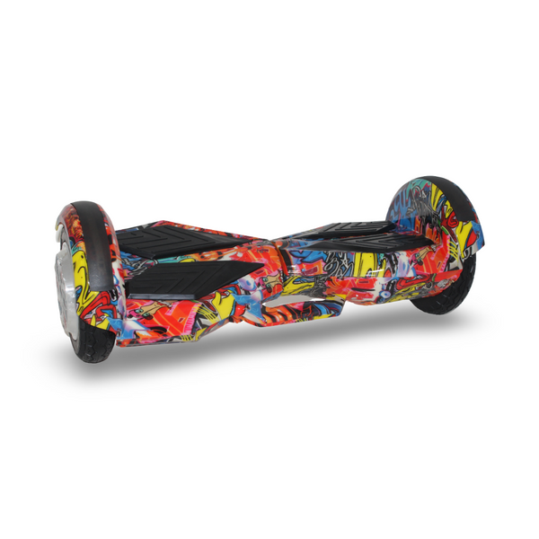 Electric Hoverboard 8 Inches – Orange with Graffiti Print
