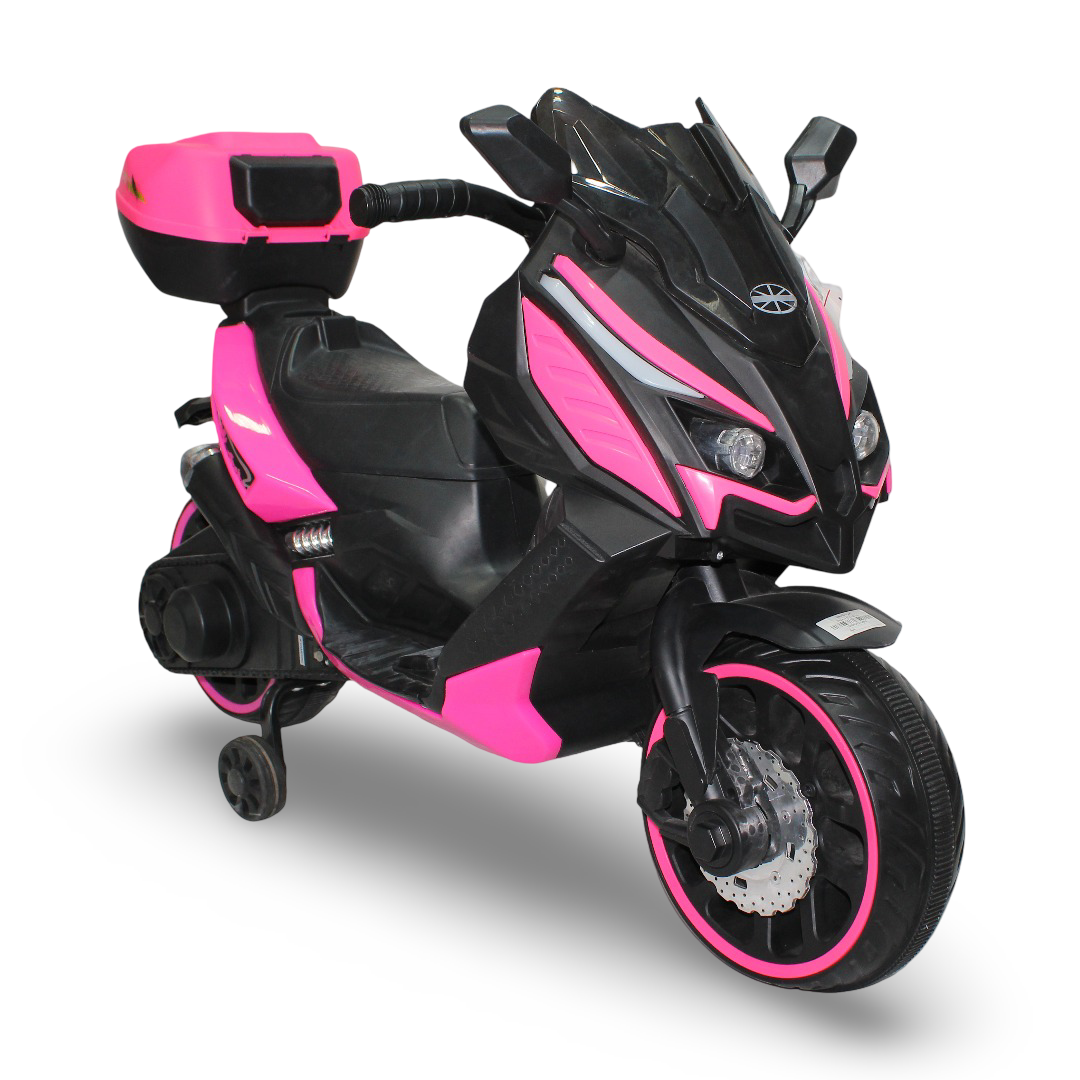 Children's Electric Ride-On Motorcycle Toy – Pink