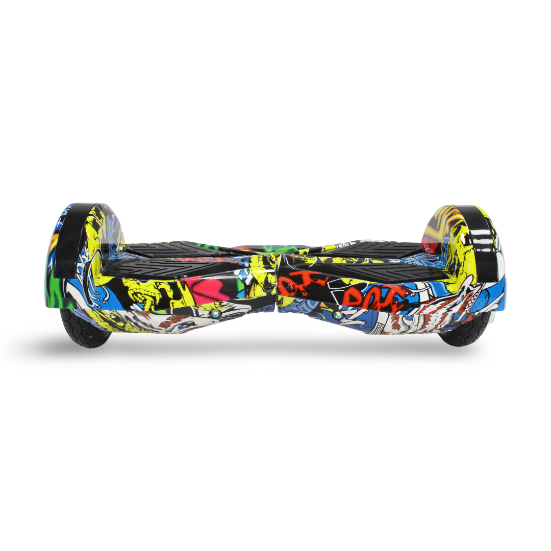 Skulls Hoverboard 8 Inches – Yellow & Multicolor