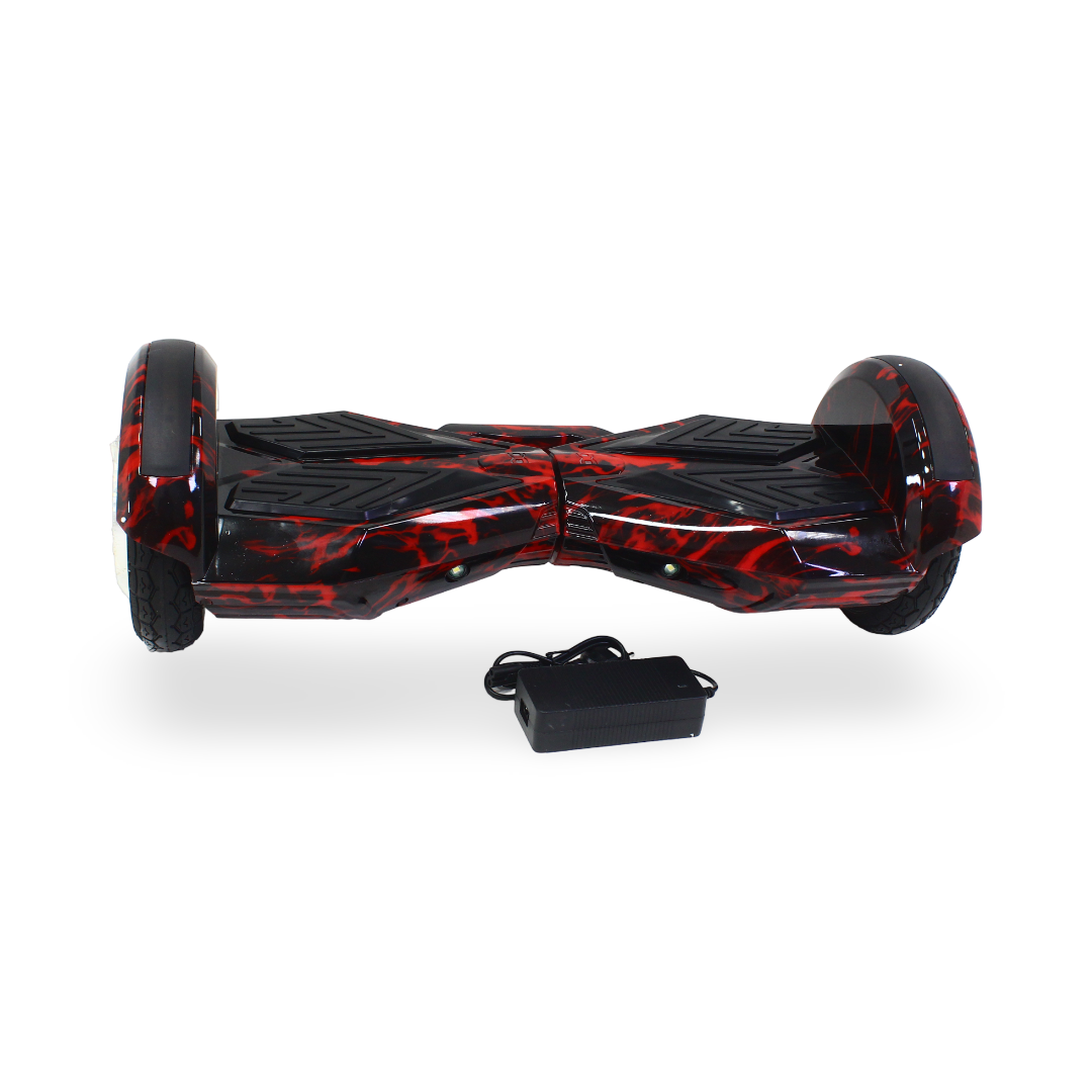 8-Inch Camouflage Hoverboard – Red & Black - Toys - OKO