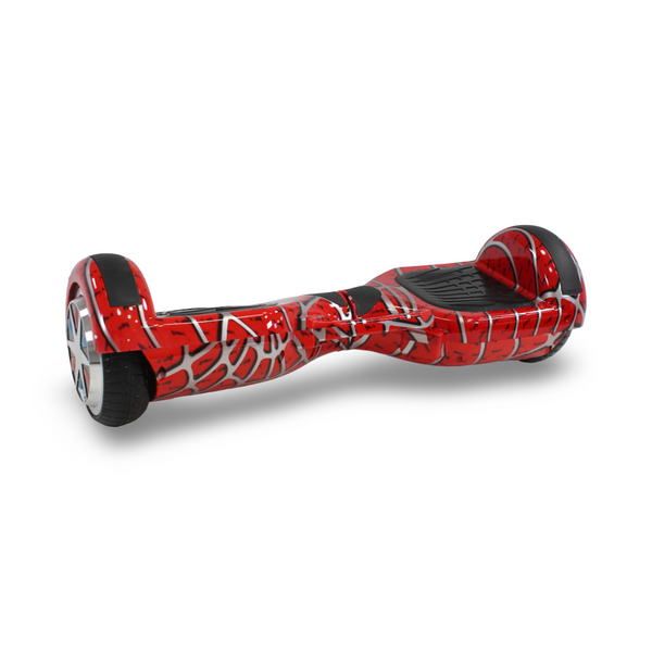 6.5-Inch Hoverboard – Red with Web Print