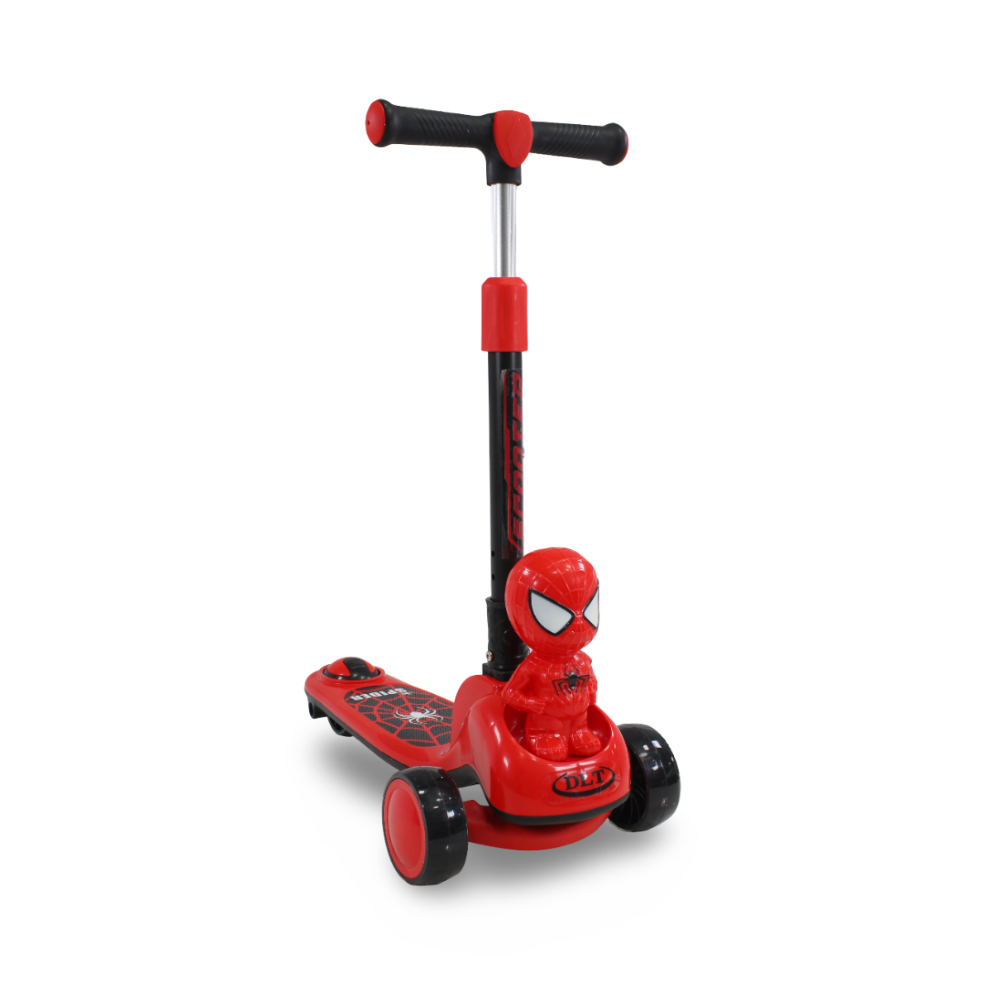 Spider-Man 3-Wheel Kids Scooter – Red - Toys - OKO