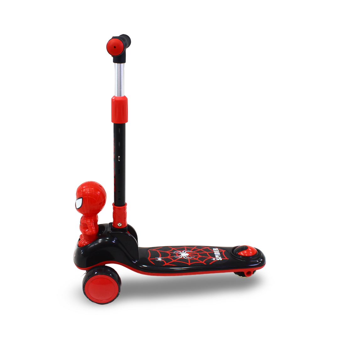 Spider-Man 3-Wheel Kids Scooter – Black & Red