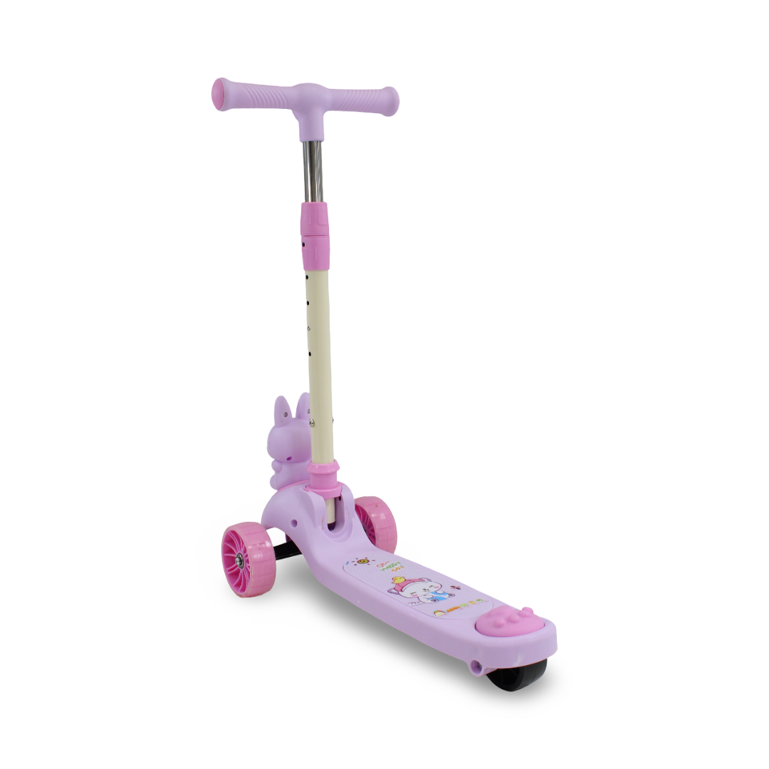 Bunny 3-Wheel Kids Scooter – Purple