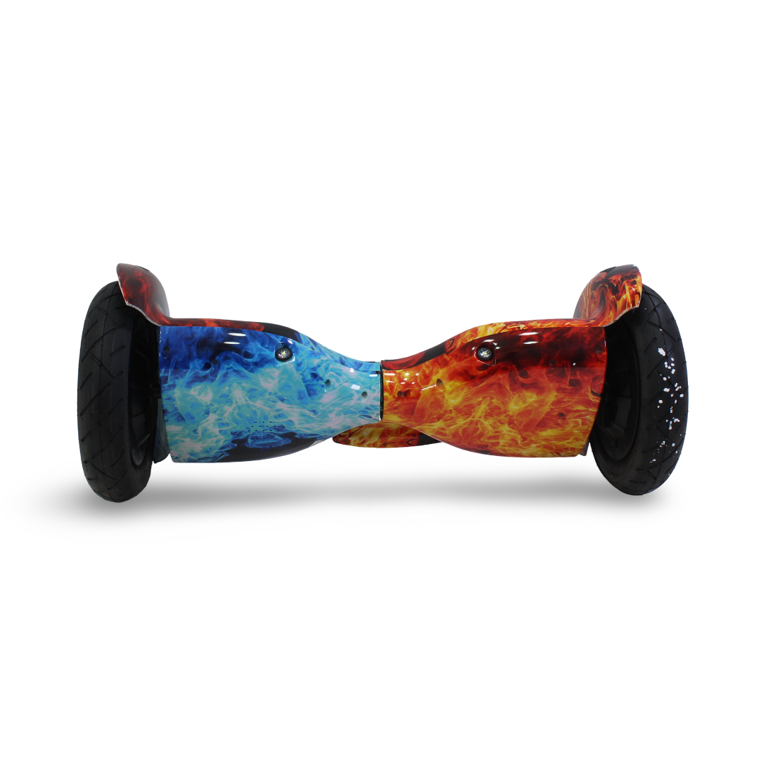 Hoverboard 10 Inches – Blue & Flame Red
