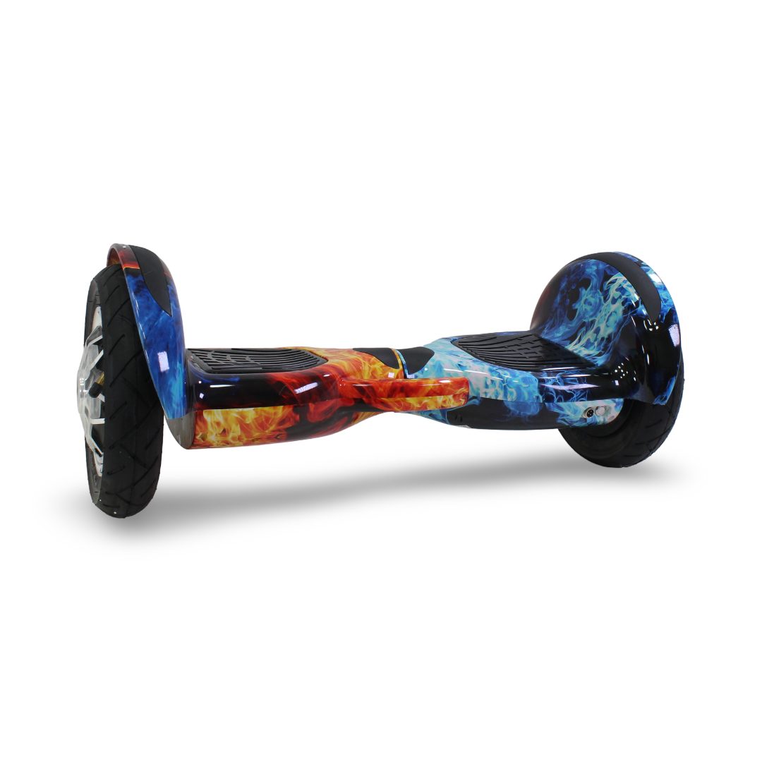 Hoverboard 10 Inches – Blue & Flame Red
