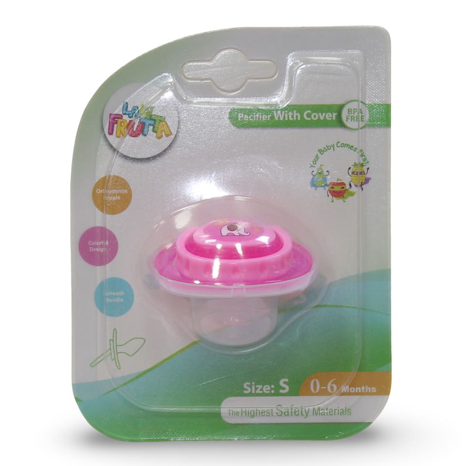 La Frutta Silicone Pacifier with Cover – Size S (0-6m)