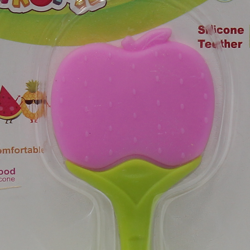 La Frutta Silicone Fruit Teether – Pink & Green