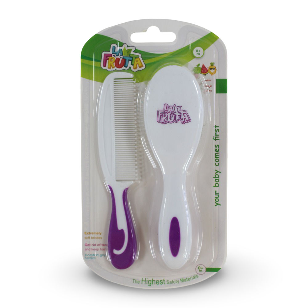 La Frutta Baby Comb & Brush Set