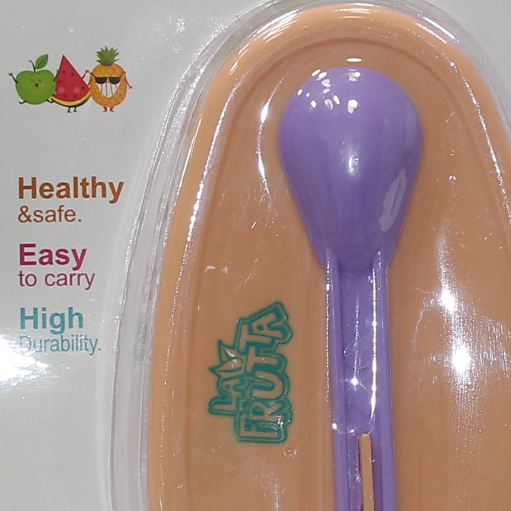 La Frutta Baby Plate and Spoon Set – Purple