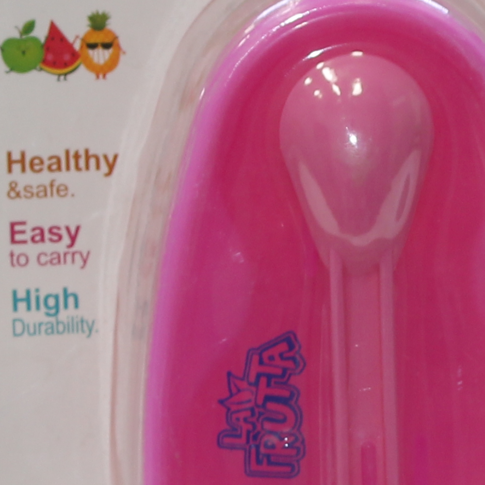La Frutta Baby Plate and Spoon Set – Fuchsia