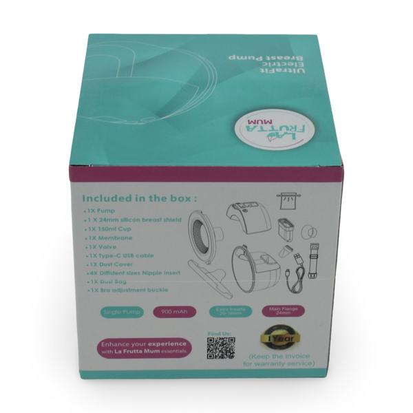 La Frutta Mum UltraFit Electric Breast Pump 150ml + Milk Storage Bags
