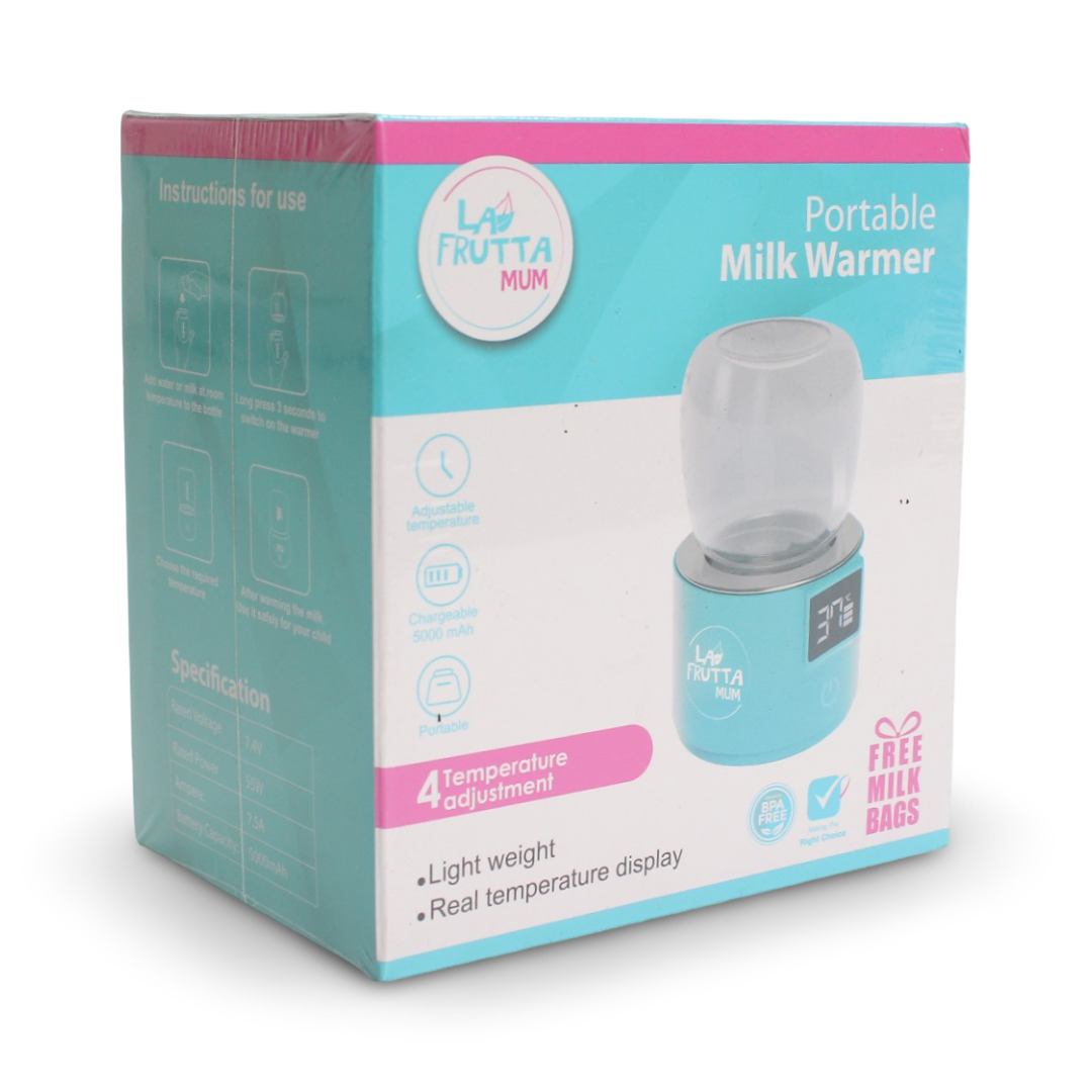 La Frutta Mum Portable Digital Milk Warmer + Milk Bags Gift