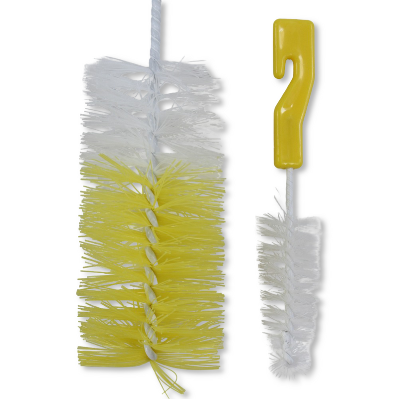 La Frutta Baby Bottle & Nipple Cleaning Brush Set – Yellow & 2 Pieces