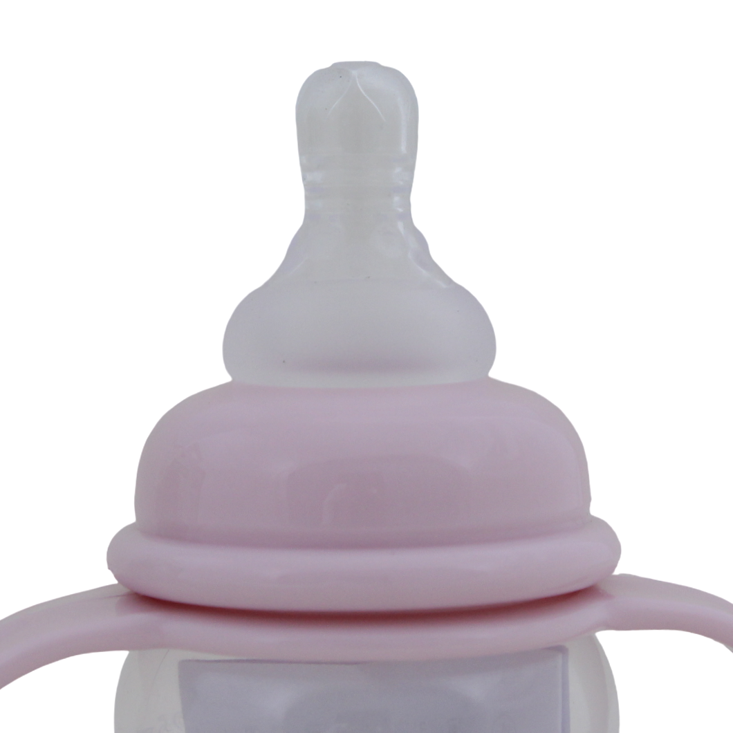 La Frutta Baby Feeding Bottle with Handles 125ml – Pink