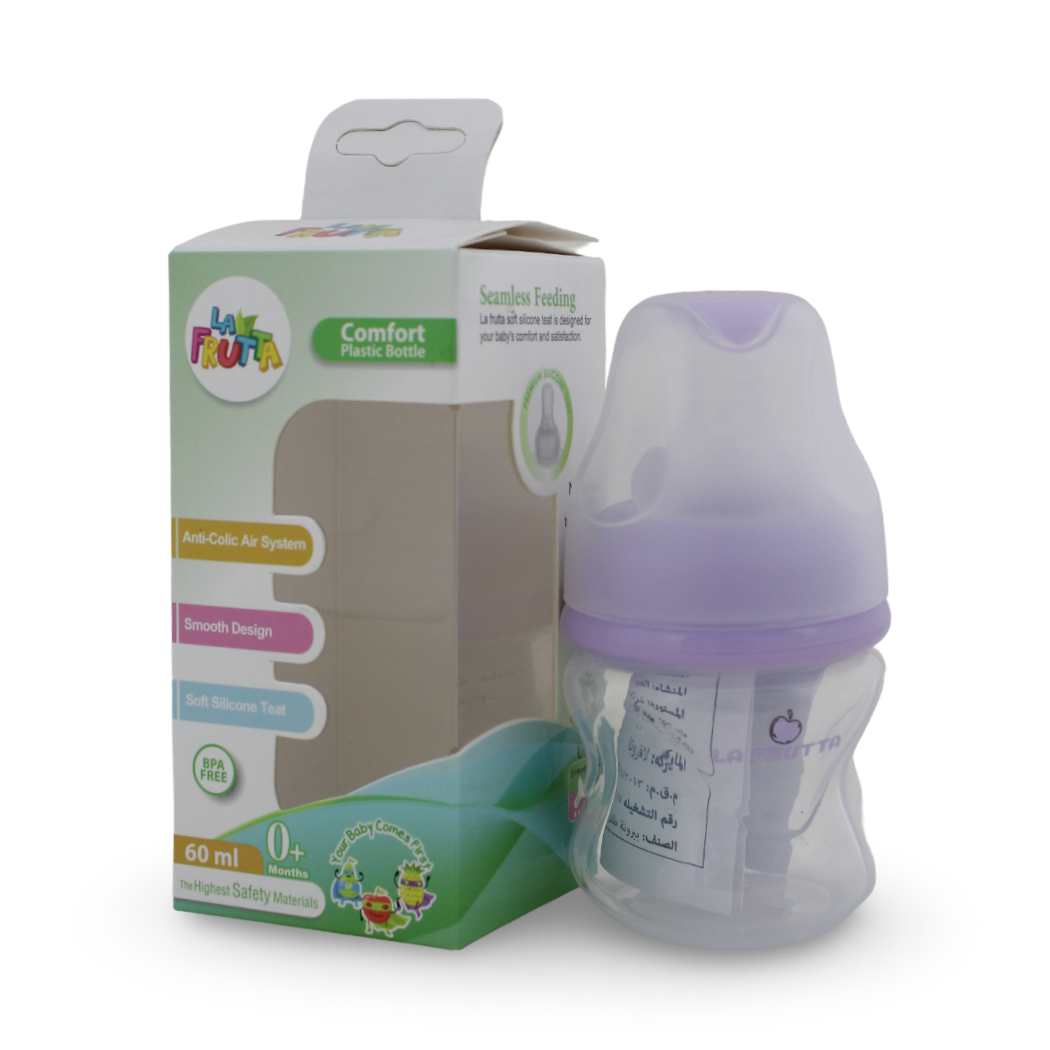 La Frutta Comfort Anti-Colic Baby Bottle 60ml – Purple