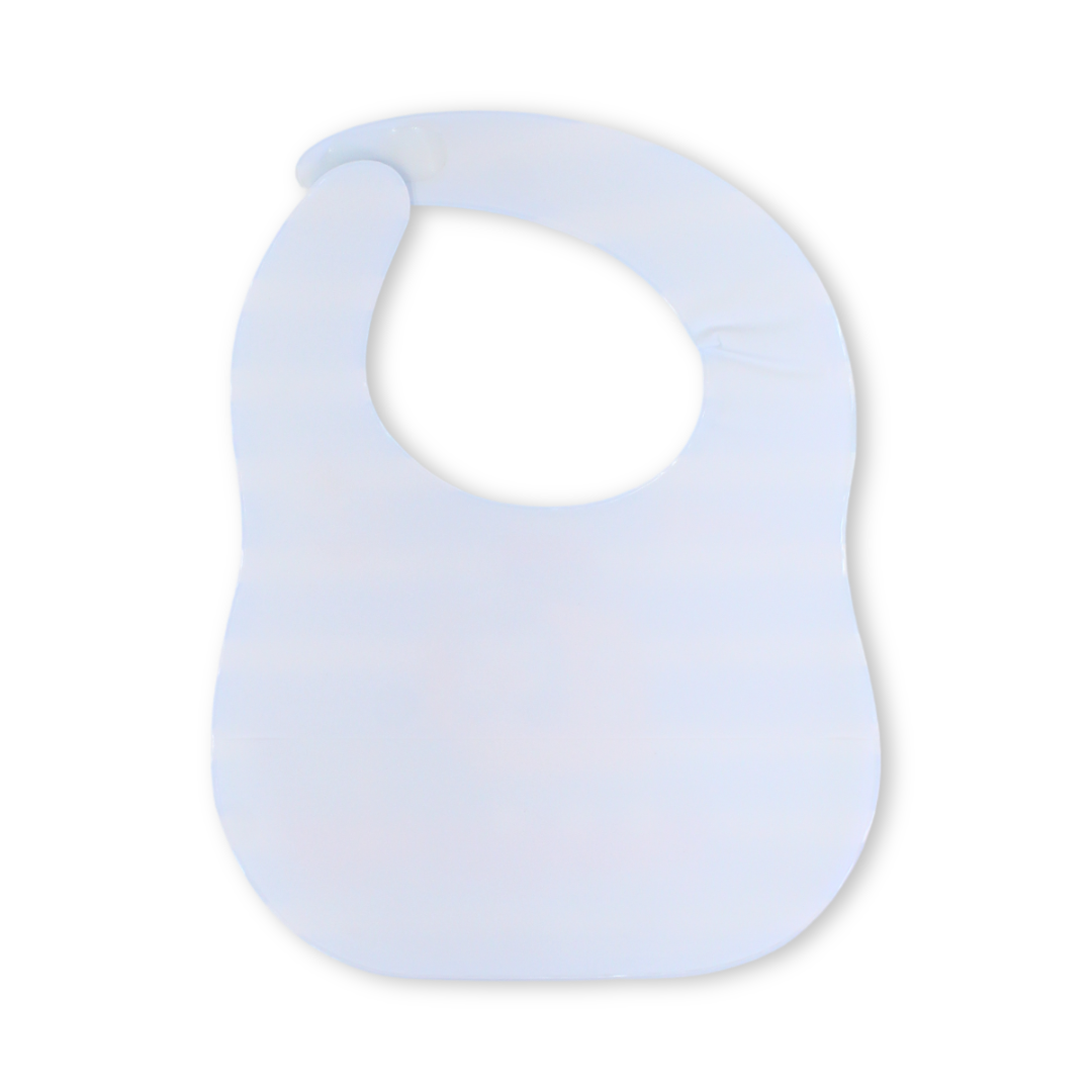 La Frutta PVC Baby Bib – Baby Blue with Sailor Penguin Print