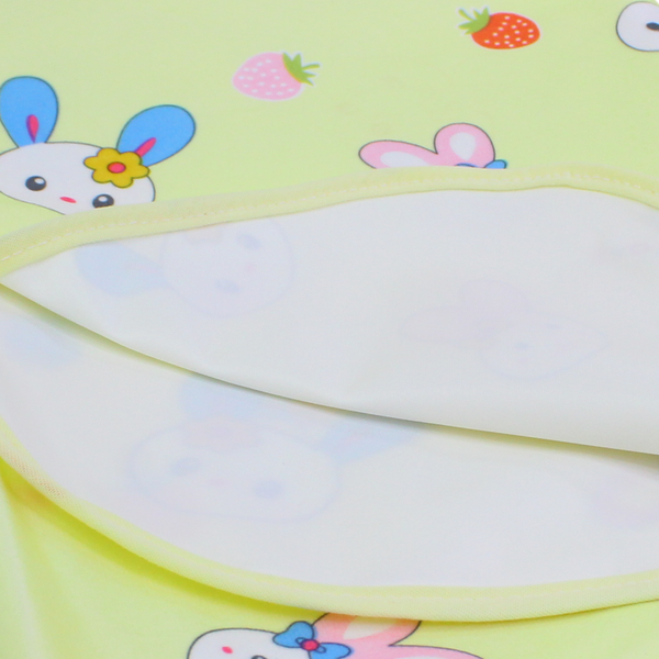 La Frutta Waterproof Baby Diaper Changing Mat – Yellow with Rabbit Print