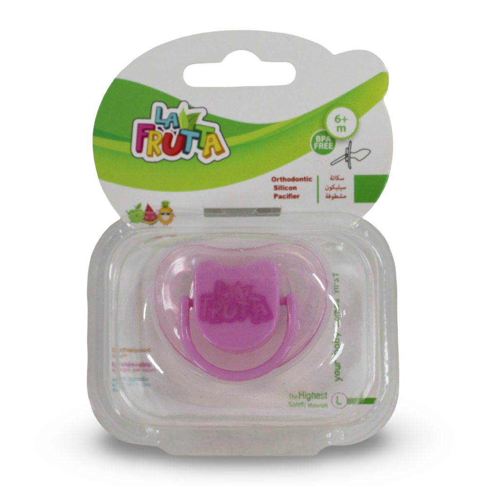 La Frutta Orthodontic Silicone Pacifier with Cover – Heart Shape & Size L - Baby Essentials