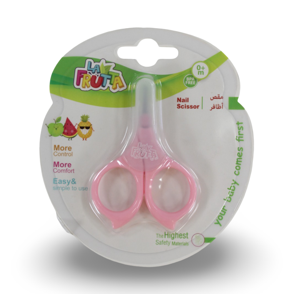 La Frutta Baby Nail Scissors - Pink - Baby Essentials