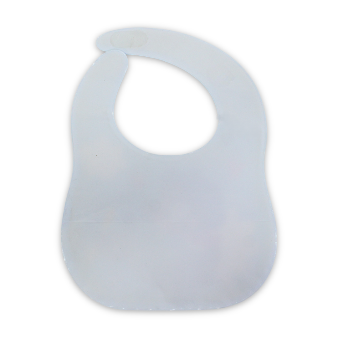 La Frutta Silicone Waterproof Baby Bib – Baby Blue with Airplane Print