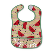 La Frutta PVC Baby Bib with Pocket – Watermelon Print