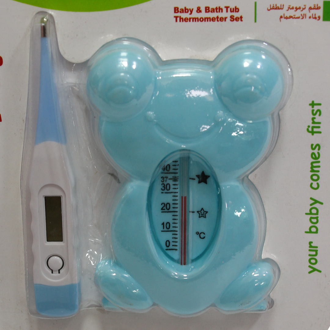 La Frutta Baby & Bath Tub Thermometer Set – Baby Blue