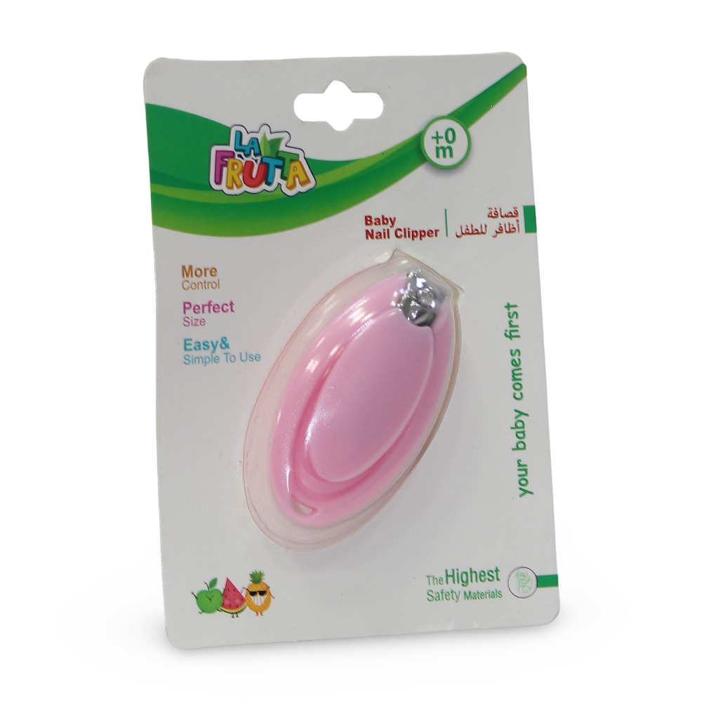 La Frutta Baby Nail Clipper (0m+) – Pink - Baby Essentials