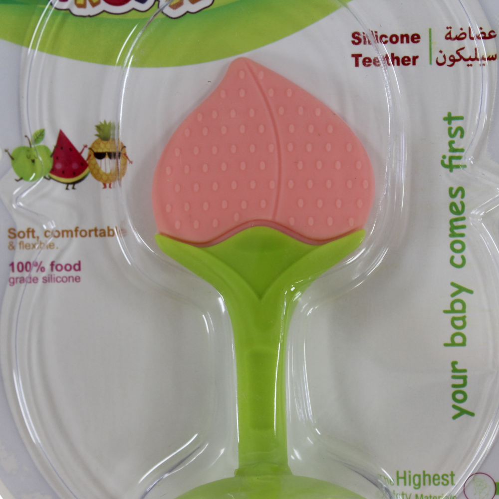 La Frutta Silicone Fruit-Shaped Teether – With Ergonomic Handle