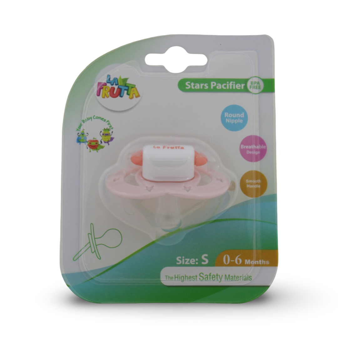 La Frutta Stars Pacifier 0-6m – Pink
