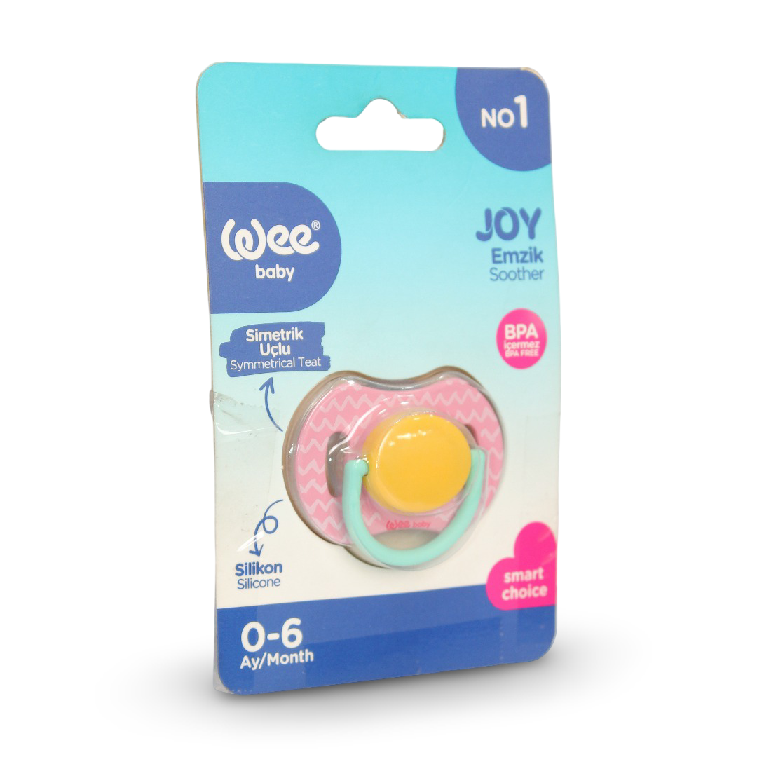 Wee Baby Joy Symmetrical Tip Pacifier – Pink