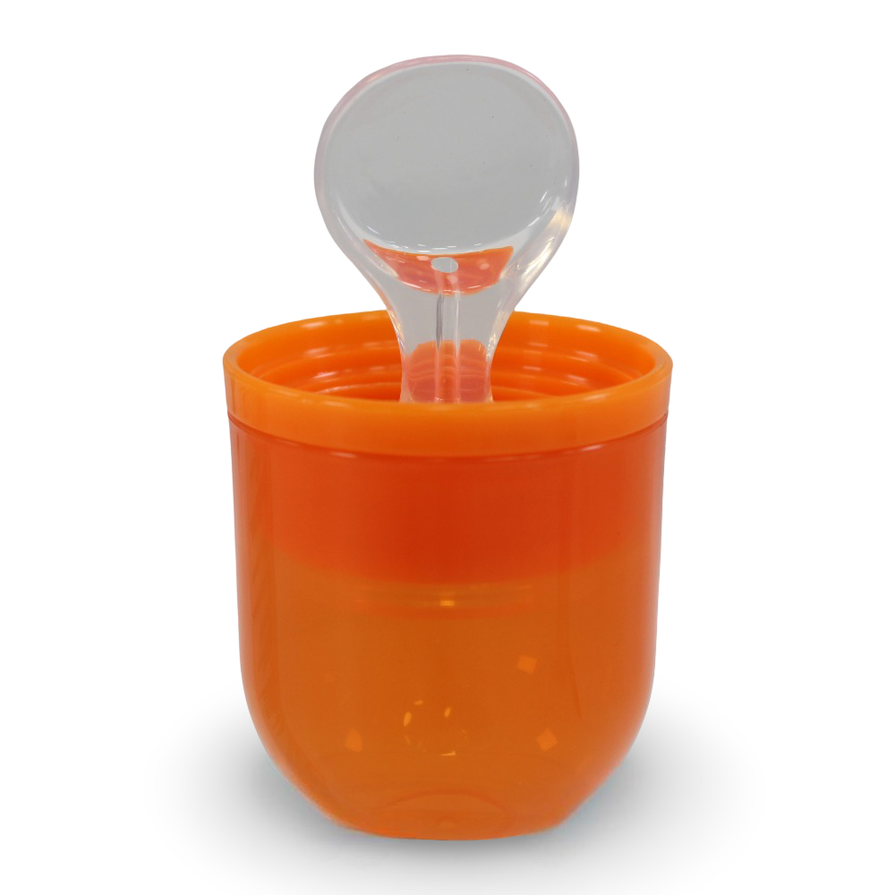 La Frutta Feeding Bottle with Spoon 240 ml – Orange