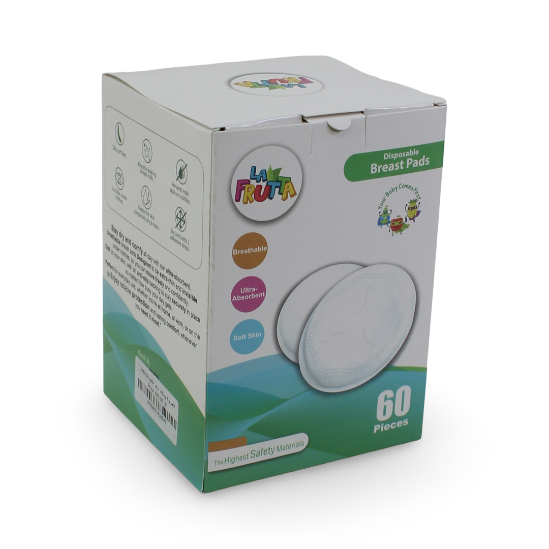 La Frutta Disposable Breast Pads – 60 Pcs - Baby Essentials