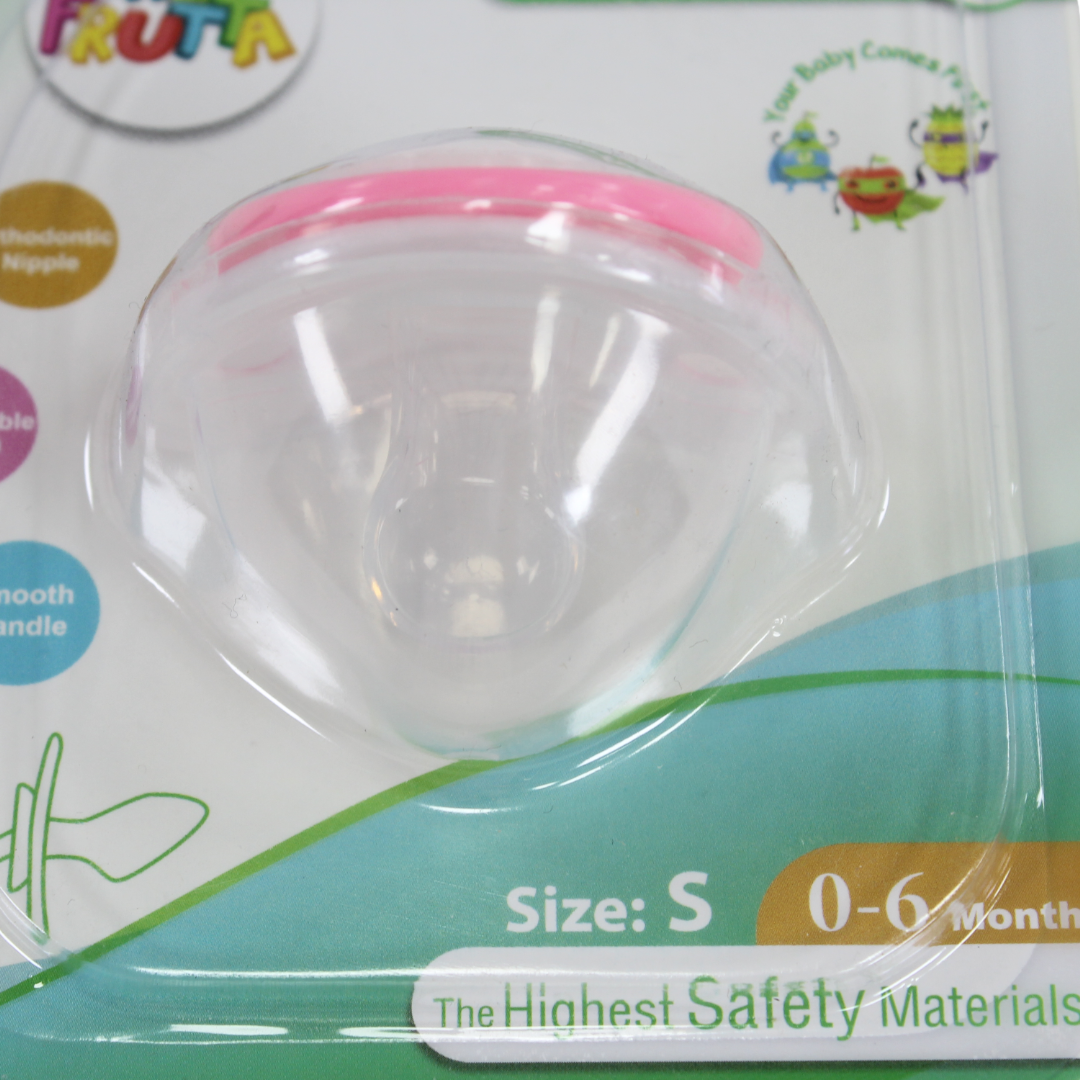 La Frutta Baby Orthodontic Pacifier with Cap 0-6m – Pink