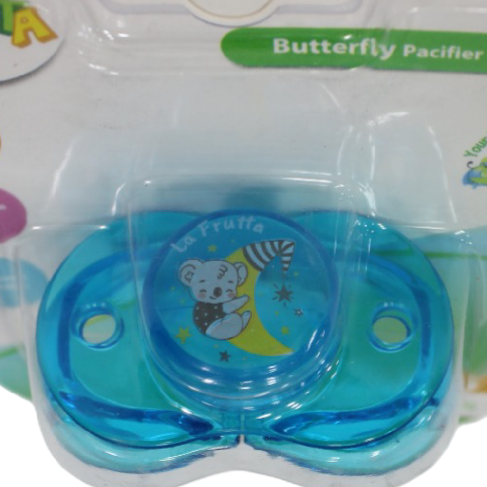 La Frutta Baby Butterfly Round Auto Pacifier - Blue