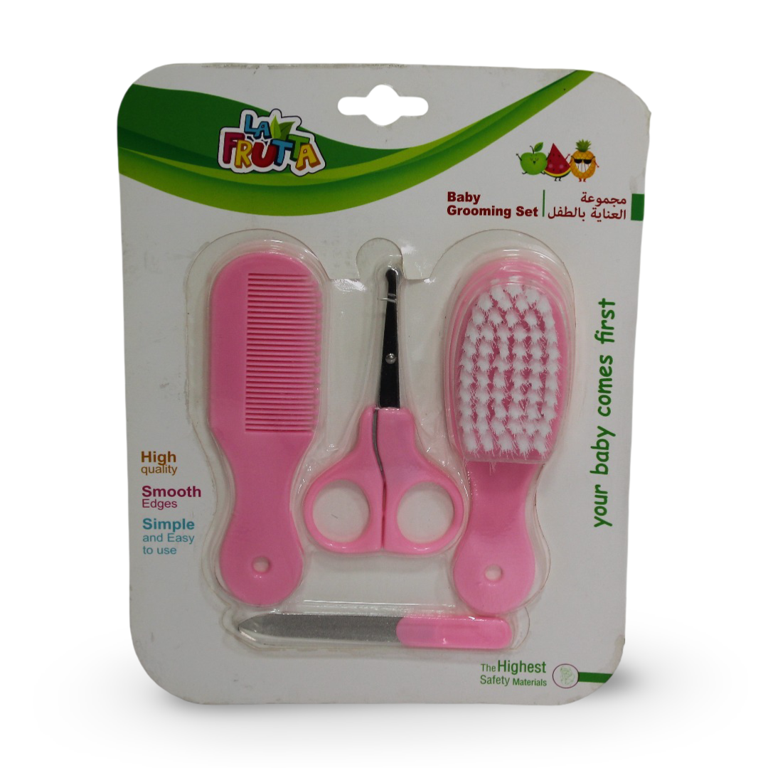 La Frutta Baby Grooming Set – Pink - Baby Essentials