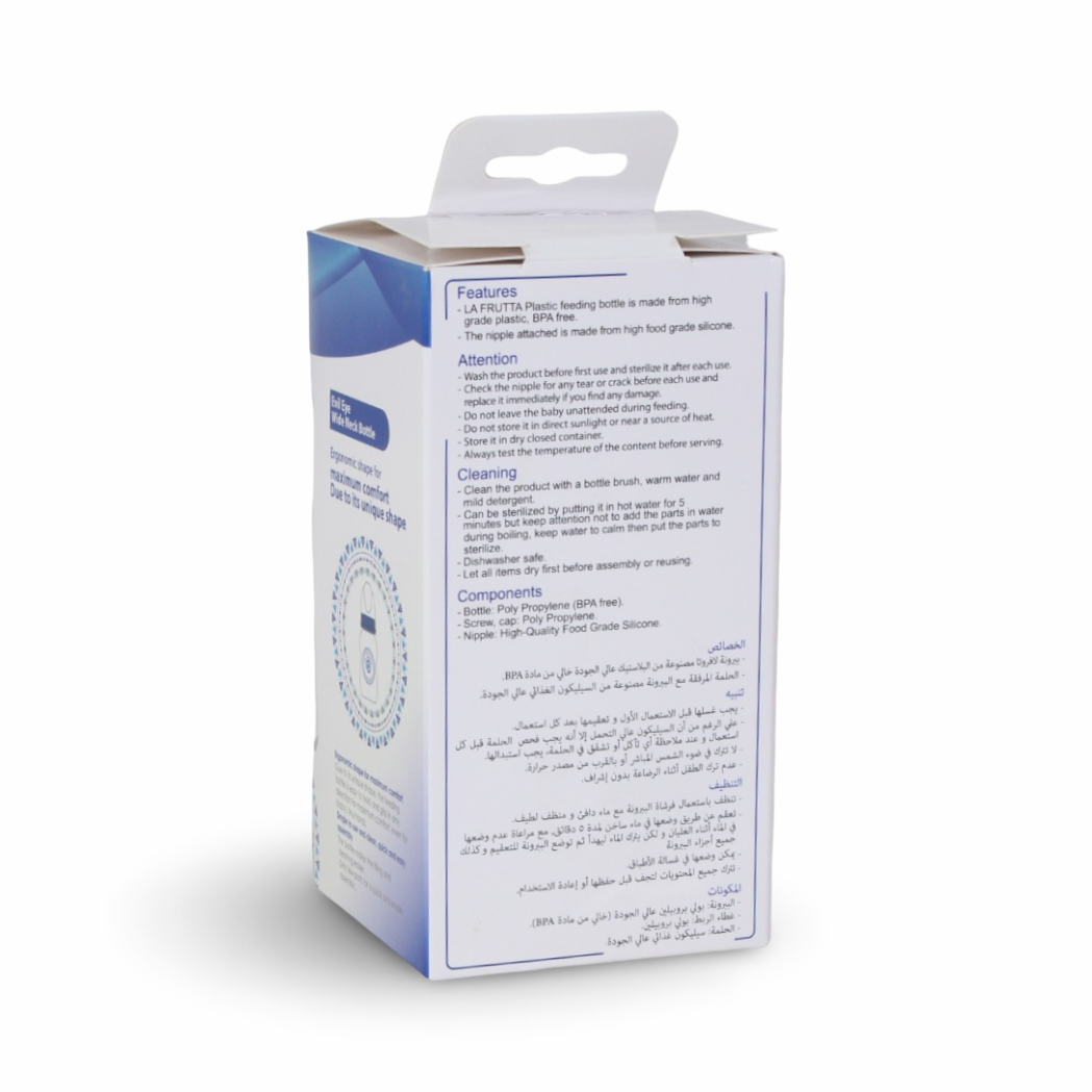 La Frutta Evil Eye Wide Neck Baby Bottle 240ml – Blue