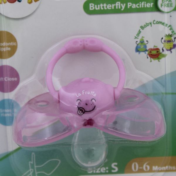 Butterfly Pacifier 0-6m – Pink
