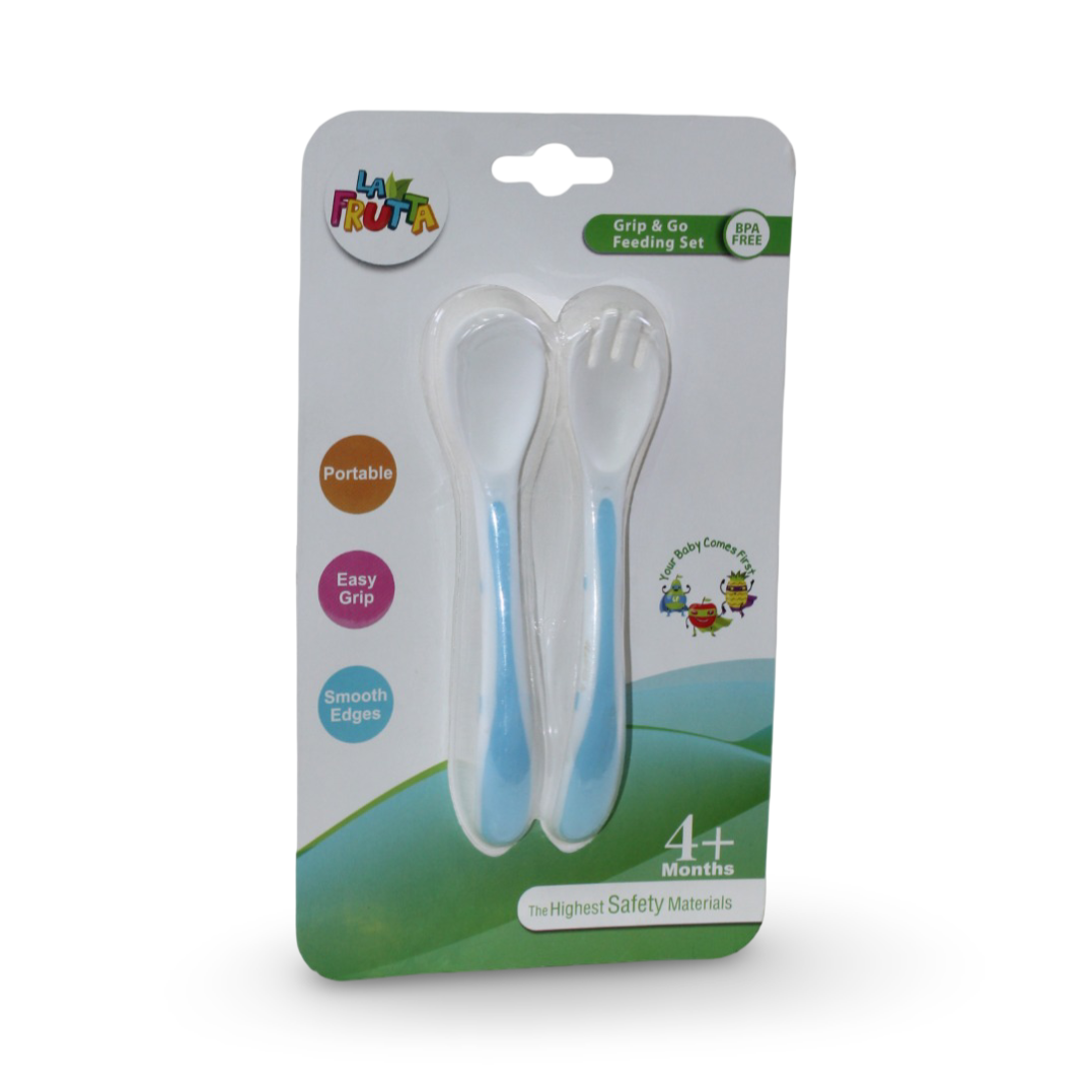 La Frutta Grip & Go Feeding Set +4m – Baby Blue