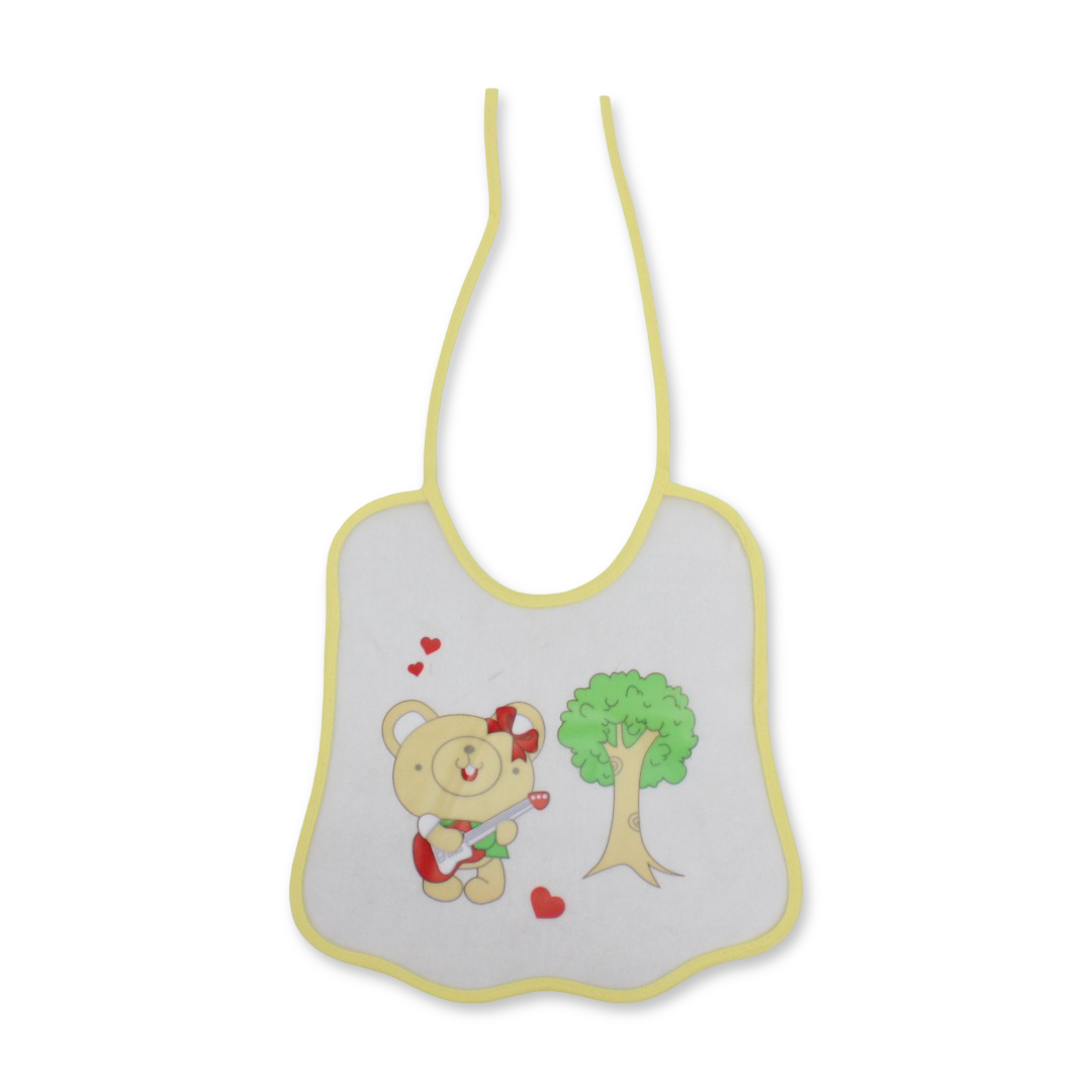 La Frutta PVC Baby Bib – Yellow - Baby Essentials