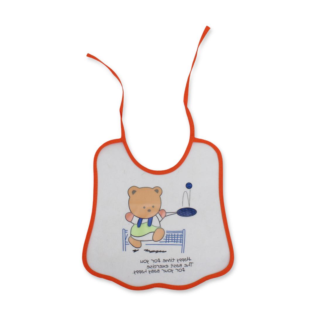 La Frutta PVC Baby Bib – Orange - Baby Essentials