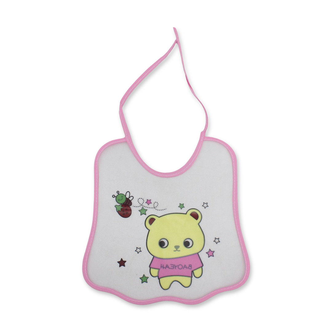 La Frutta PVC Baby Bib – Pink - Baby Essentials