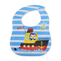 La Frutta PVC Baby Feeding Bib – Blue with Ship Print