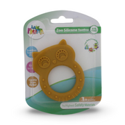 La Frutta Zoo Silicone Teether – Yellow with Owl Design
